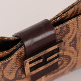 Rare Fendi Python Palmier Shoulder Bag