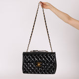 Chanel 1991 Patent XL CC Jumbo Single Flap