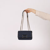 Chanel 2018 Caviar Filigree Small Flap Bag