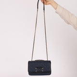 Chanel 2018 Caviar Filigree Small Flap Bag