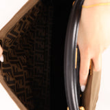 Fendi Large Soft Biege Corduroy Peekaboo