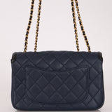 Chanel 2018 Caviar Filigree Small Flap Bag