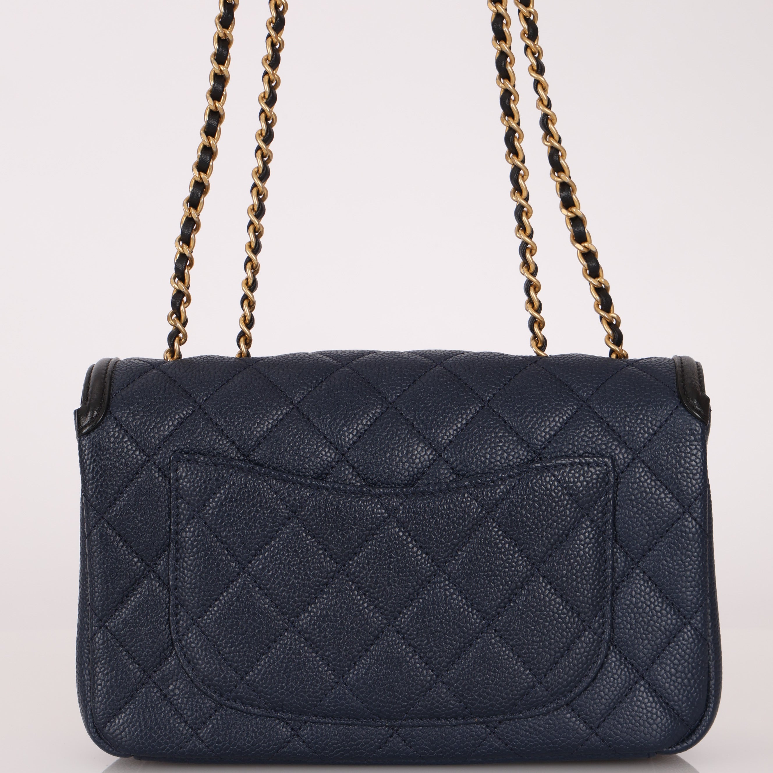 Chanel 2018 Caviar Filigree Small Flap Bag