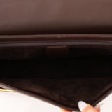 Gucci Box Calf Chocolate Square G Flap Bag