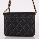 Chanel 2020 Lambskin Pearl Crush Cardholder on Chain