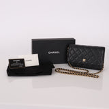 Chanel 2019 Caviar Wallet on Chain