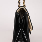 Chanel 2002 Jersey Micro Quilted Turnlock Single Classic Small Flap Bag