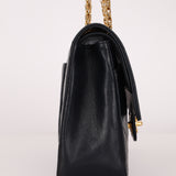 Chanel 1989 Mademoiselle Chain Lambskin Small Flap Bag 24K GP
