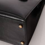 Hermès 1986 Noir Box Kelly 28 Sellier GHW