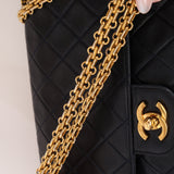 Chanel 1989 Mademoiselle Chain Lambskin Small Flap Bag 24K GP