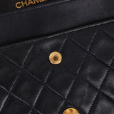 Chanel 1989 Mademoiselle Chain Lambskin Small Flap Bag 24K GP