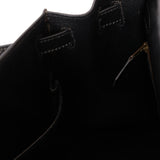 Hermès 1986 Noir Box Kelly 28 Sellier GHW