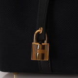 Hermès 2022 Noir Toile Goeland Swift Cargo Picotin Lock 18 GHW