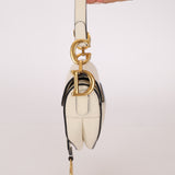 Dior Grained Calfskin Mini Saddle w/ Guitar Strap