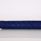 Chanel 2015 Velvet Royal Blue Clutch