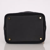 Hermès 2022 Noir Toile Goeland Swift Cargo Picotin Lock 18 GHW