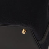 Hermès 2022 Noir Toile Goeland Swift Cargo Picotin Lock 18 GHW