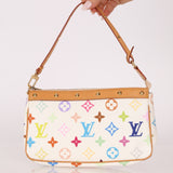 Limited Edition Louis Vuitton x Takashi Murakami Blanc Multicolor Pochette