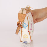 Limited Edition Louis Vuitton x Takashi Murakami Blanc Multicolor Pochette