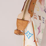 Limited Edition Louis Vuitton x Takashi Murakami Blanc Multicolor Pochette