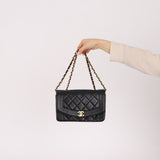 Chanel 1990s Lambskin Small Diana Bag Flap 24K GP