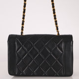 Chanel 1990s Lambskin Small Diana Bag Flap 24K GP