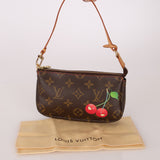 Rare Limited Edition Louis Vuitton x Takashi Murakami Cerises Mini Pochette