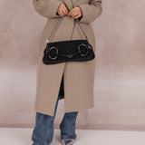 Gucci Monogram Canvas Horsebit Clutch