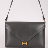 Hermès 1982 Graphite Box Lydie GHW