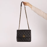 Chanel 1990s Quilted Leather Timeless Simple Square Flap Bag 24K GP