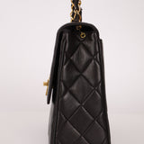 Chanel 1990s Quilted Leather Timeless Simple Square Flap Bag 24K GP
