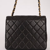 Chanel 1990s Quilted Leather Timeless Simple Square Flap Bag 24K GP