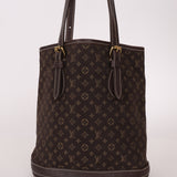 Louis Vuitton Monogram Mini Lin Bucket Bag with Pochette