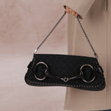 Gucci Monogram Canvas Horsebit Clutch