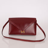 Hermès 1977 Rouge Boxcalf 2-Way Lydie Bag GHW