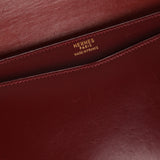 Hermès 1977 Rouge Boxcalf 2-Way Lydie Bag GHW