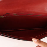 Hermès 1977 Rouge Boxcalf 2-Way Lydie Bag GHW