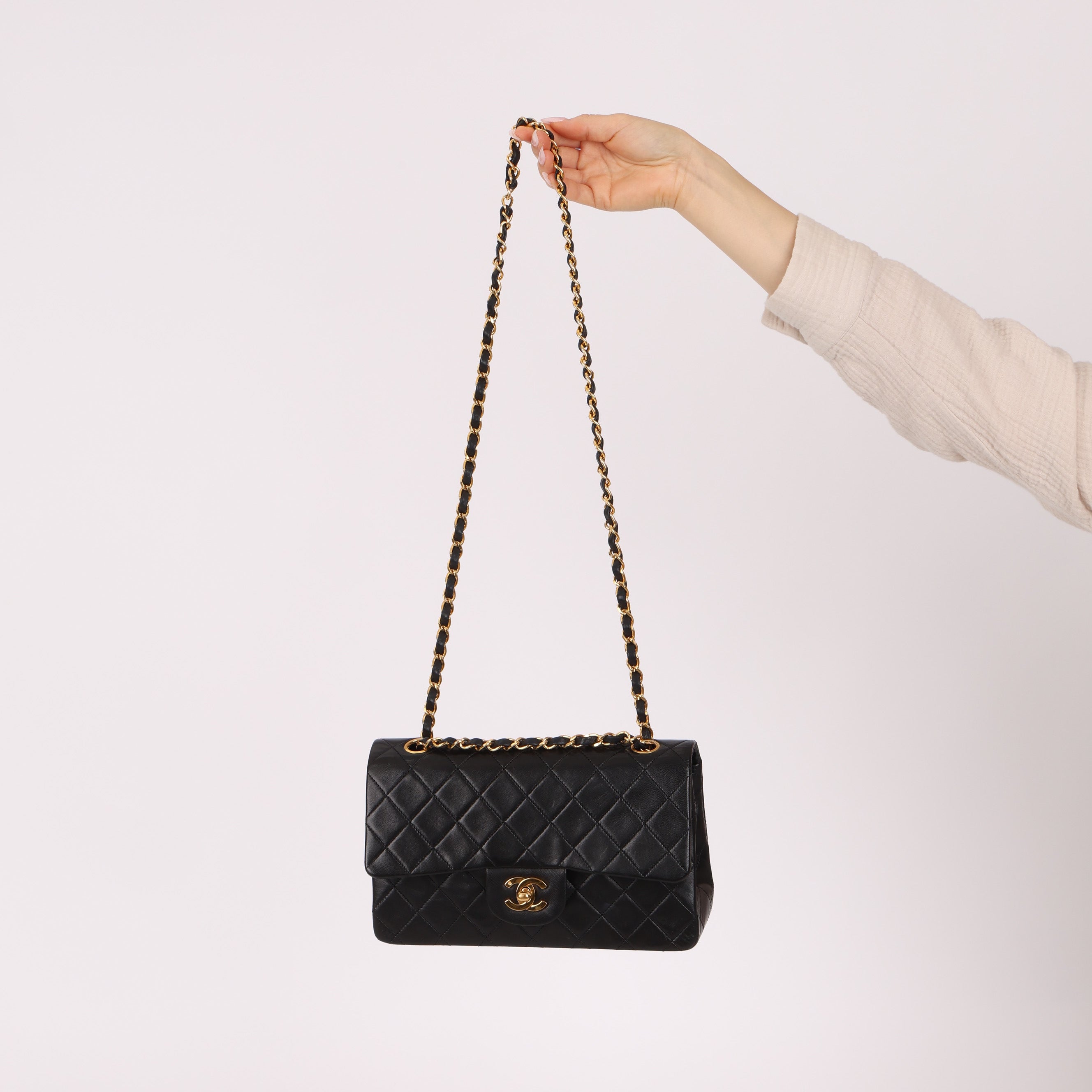 Chanel 1990s Small Classic Double Flap Bag 24K GP