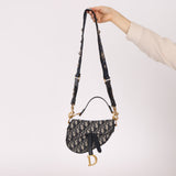Dior 2019 Oblique Mini Saddle Bag with Strap