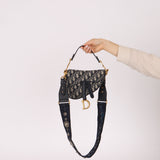 Dior 2019 Oblique Mini Saddle Bag with Strap