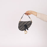 Dior 2019 Oblique Mini Saddle Bag with Strap