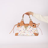 Limited Edition Louis Vuitton x Takashi Murakami Multicolor Monogram Ursula Shoulder Bag