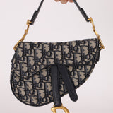 Dior 2019 Oblique Mini Saddle Bag with Strap