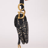 Dior 2019 Oblique Mini Saddle Bag with Strap