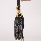 Dior 2019 Oblique Mini Saddle Bag with Strap