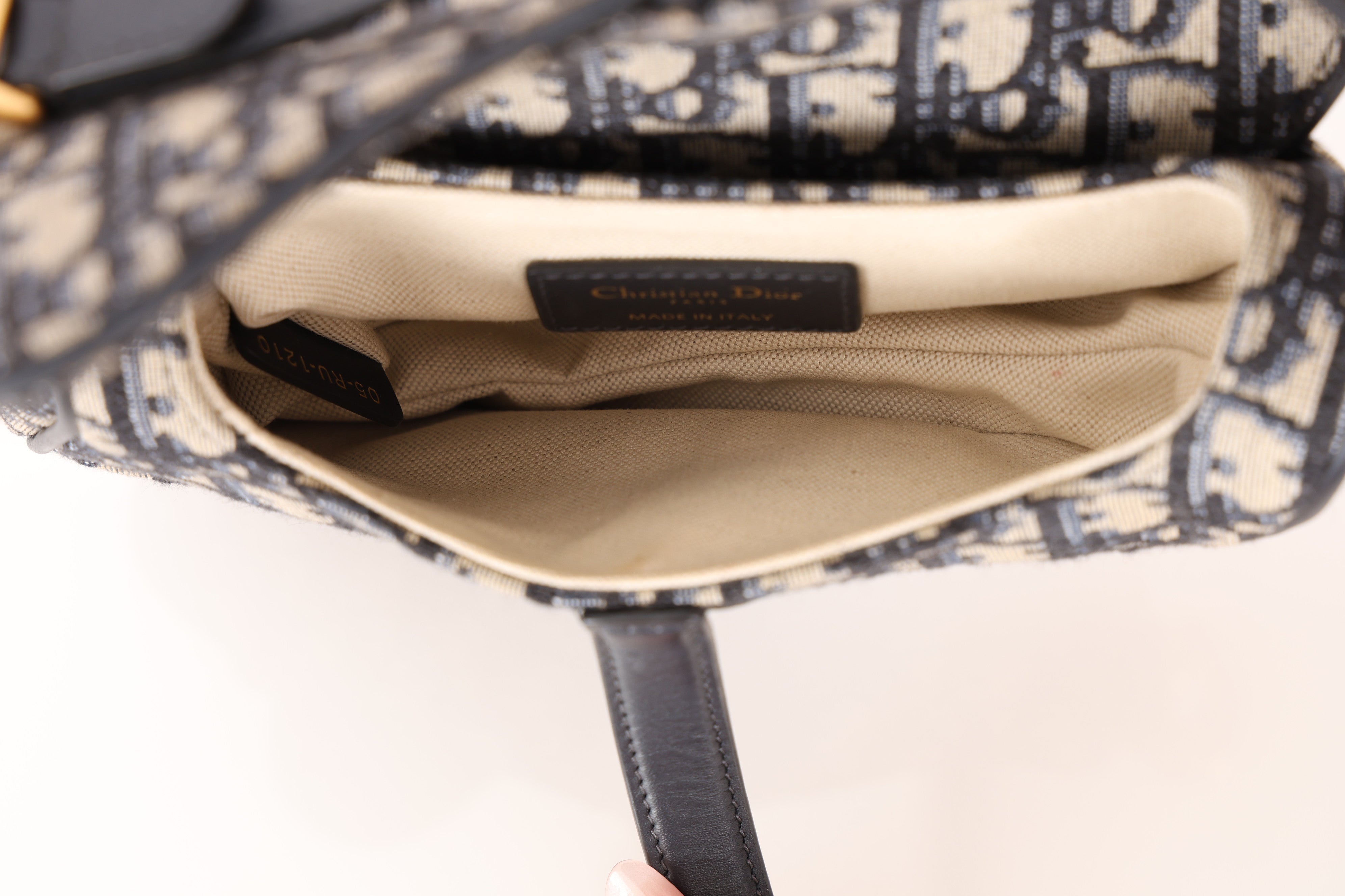 Dior 2019 Oblique Mini Saddle Bag with Strap
