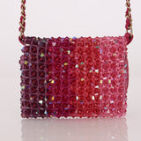 Ultra-Rare Chanel 2020 Crystal Mini Ombre Flap Bag