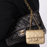 Chanel 1997 Metallic Micro Classic Flap