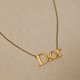 Dior Icon Logo Pendant Necklace