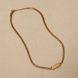 Dior Logo Bar Pendant Necklace